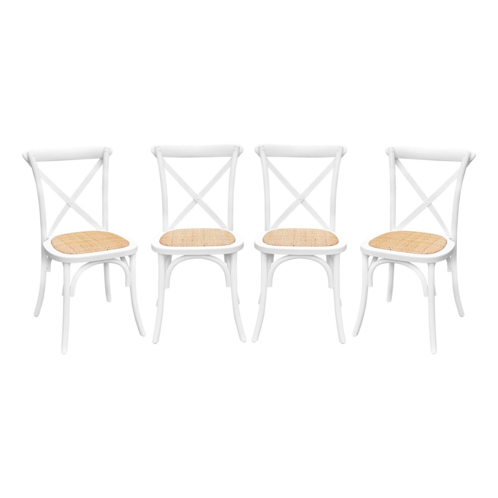 wohnli-moebel-suche-M26042852 Wohnli Möbelsuche - 4er-Set Bistrostühle aus weißem Holz