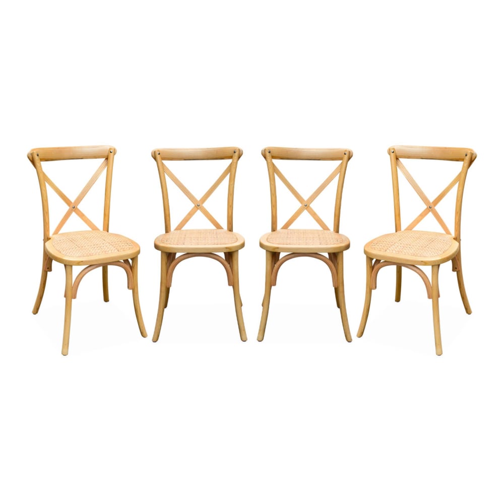 wohnli-moebel-suche-M26042860 Wohnli Möbelsuche - 4er-Set Bistrostühle aus Naturholz