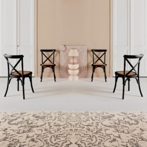 wohnli-moebel-suche-M26042865-1 4er-Set Bistrostühle aus Holz schwarz 48x88x53cm Holz Schwarz sweeek Möbel Esszimmermöbel Stühle