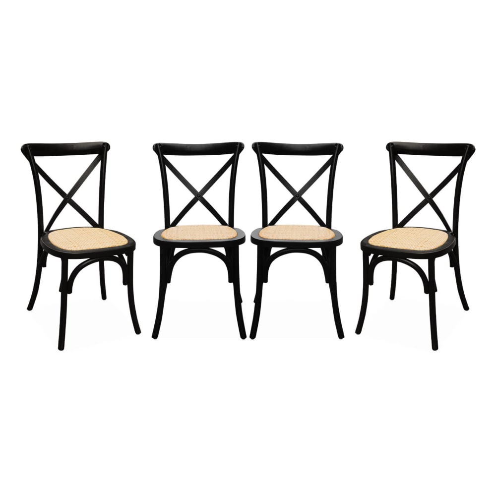 wohnli-moebel-suche-M26042865 Wohnli Möbelsuche - 4er-Set Bistrostühle aus Holz schwarz
