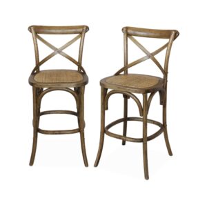 wohnli-moebel-suche-M26042871 Wohnli Möbelsuche - 2er-Set Bistro-Barhocker aus Holz braun