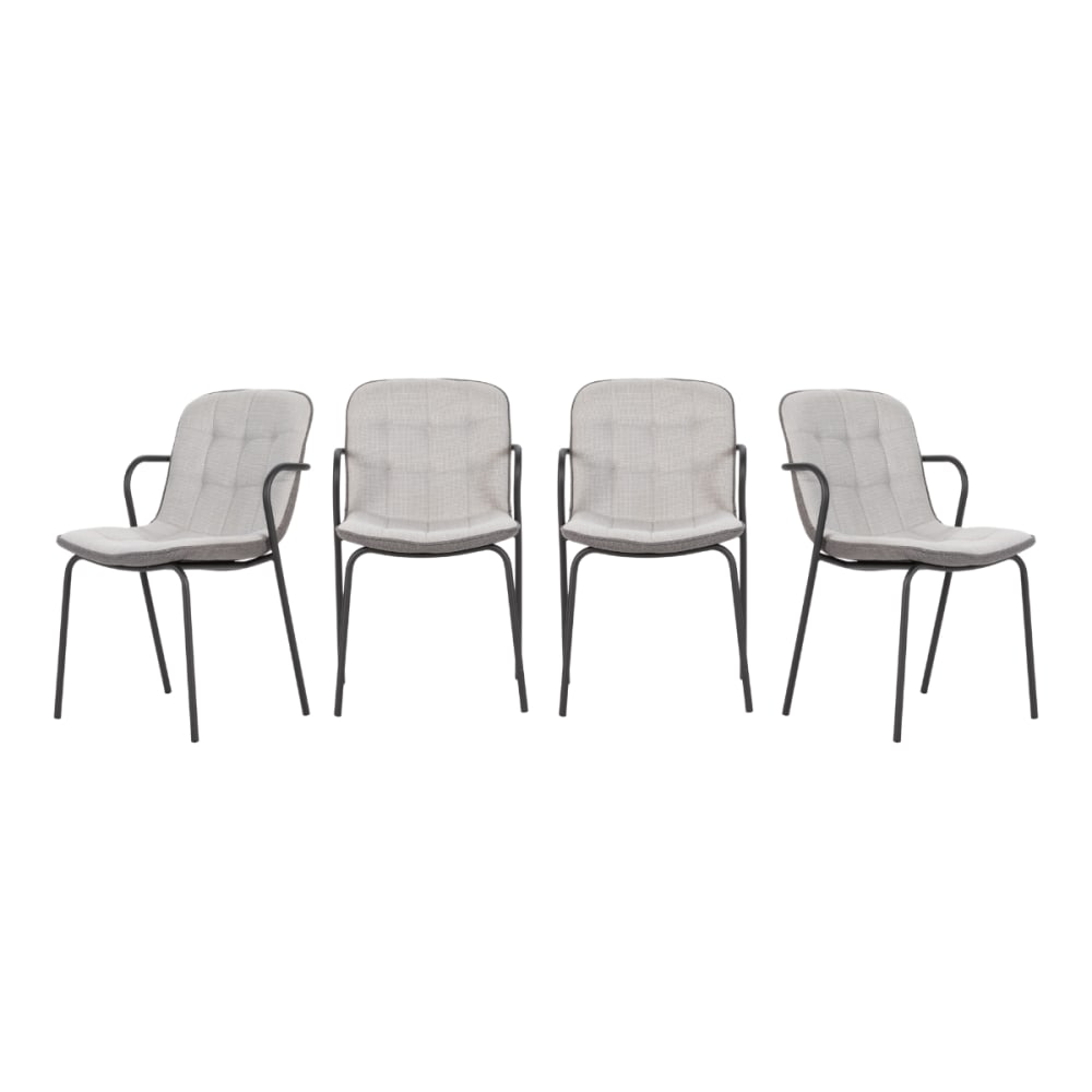 wohnli-moebel-suche-M26043136 Wohnli Möbelsuche - Stühle 4er-Set aus Stoff mit Metallbeinen