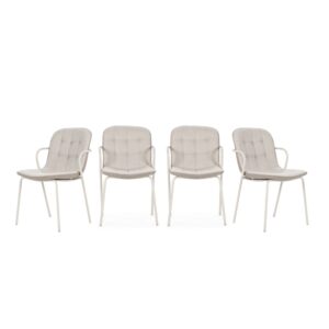 wohnli-moebel-suche-M26043176 Wohnli Möbelsuche - Stühle 4er-Set aus Stoff mit Metallbeinen