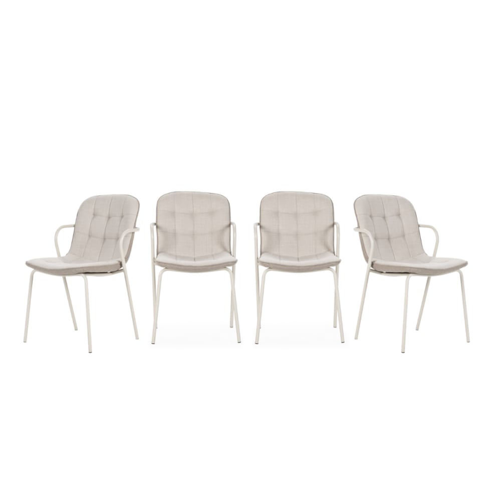 wohnli-moebel-suche-M26043176 Wohnli Möbelsuche - Stühle 4er-Set aus Stoff mit Metallbeinen