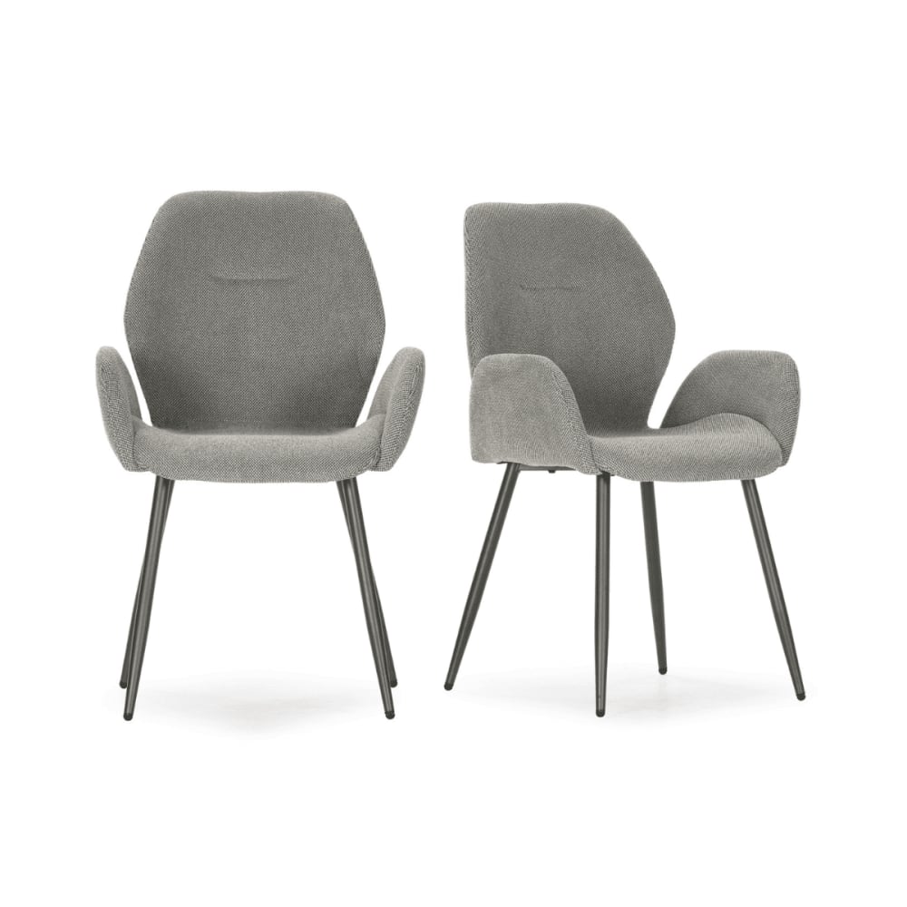 wohnli-moebel-suche-M26043180 Wohnli Möbelsuche - Stoffsessel 2er-Set mit Metallfüßen H86 cm - Grau