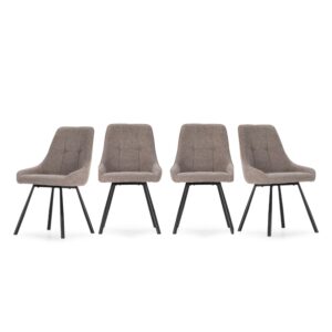 wohnli-moebel-suche-M26043182 Wohnli Möbelsuche - Stühle 4er-Set aus Stoff mit Metallbeinen