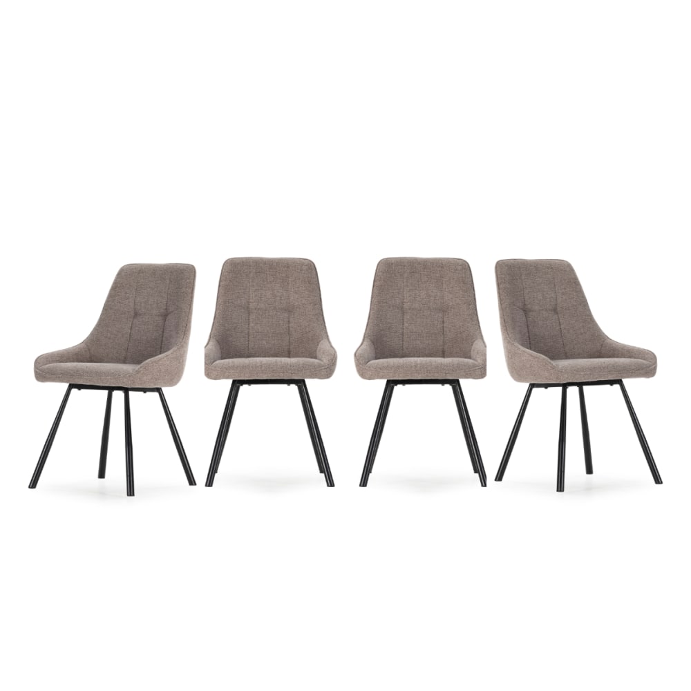 wohnli-moebel-suche-M26043182 Wohnli Möbelsuche - Stühle 4er-Set aus Stoff mit Metallbeinen