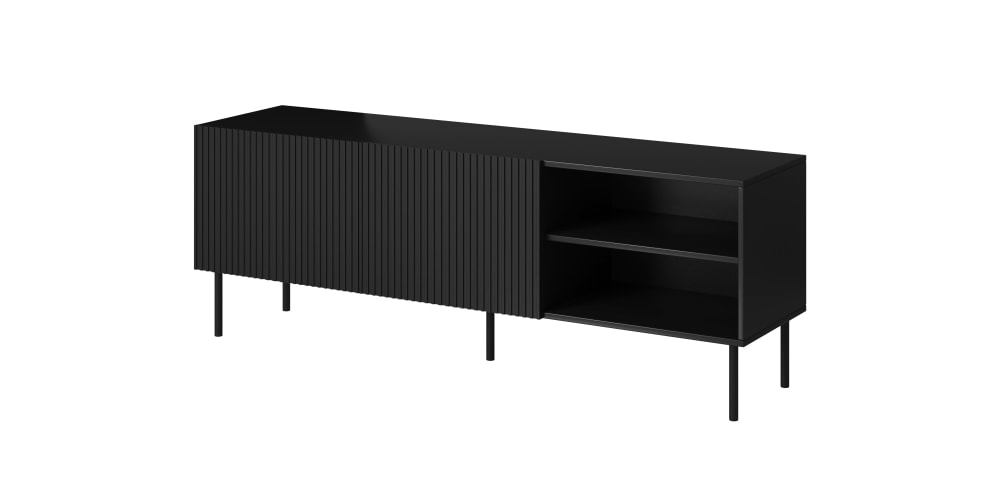 wohnli-moebel-suche-M26043212 Wohnli Möbelsuche - 2-türiger TV-Schrank mit Metallfuß 150x54 cm