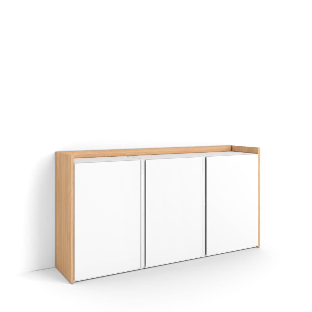 wohnli-moebel-suche-M26043259 Wohnli Möbelsuche - Sideboard Holzeffekt weiß und eiche 156x35x80cm