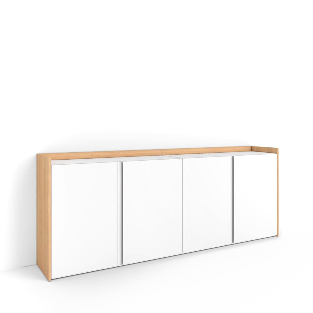 wohnli-moebel-suche-M26043327 Wohnli Möbelsuche - Sideboard Holzeffekt weiß und eiche 207x35x80cm