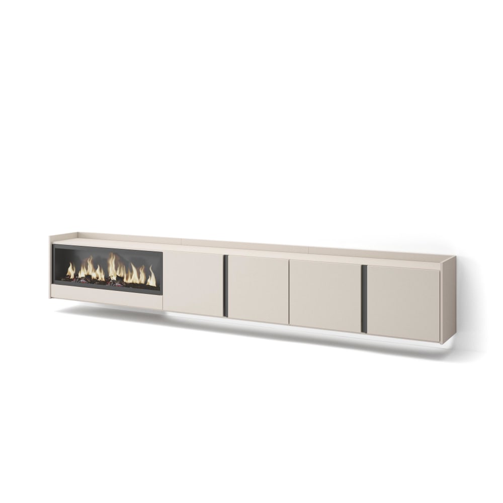 wohnli-moebel-suche-M26043371 Wohnli Möbelsuche - TV-Möbel Holzeffekt beige 315x35x50cm Kamin mit Feuereffekt XXL