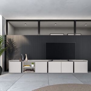 wohnli-moebel-suche-M26043387-1 TV-Möbel Holzeffekt beige 309x35x50cm 309x50x35cm Spanplatte Beige Skraut home Möbel Wohnzimmermöbel TV-Möbel