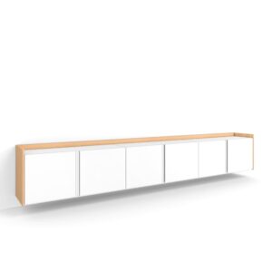 wohnli-moebel-suche-M26043440 Wohnli Möbelsuche - TV-Möbel Holzeffekt weiß und eiche 309x35x50cm Hängend