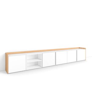wohnli-moebel-suche-M26043502 Wohnli Möbelsuche - TV-Möbel Holzeffekt weiß und eiche 309x35x50cm