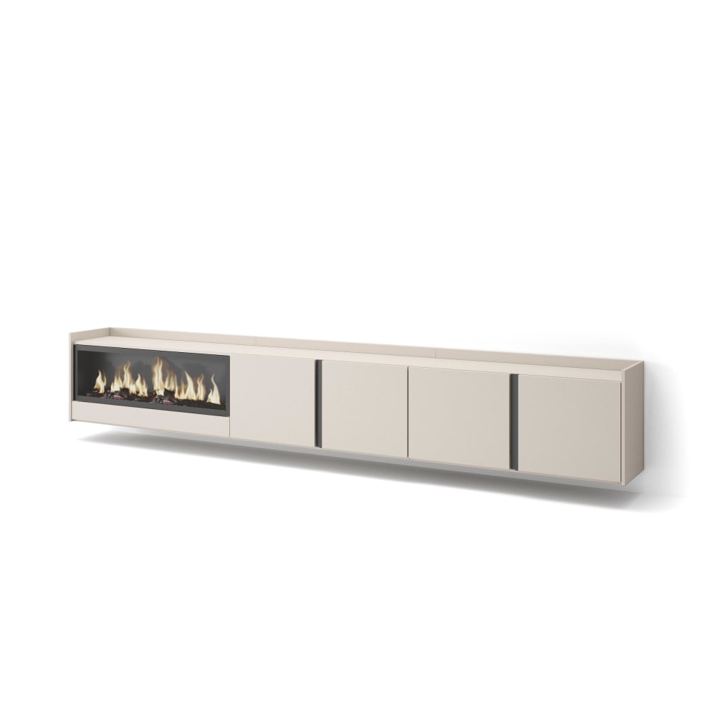 wohnli-moebel-suche-M26043518 Wohnli Möbelsuche - TV-Möbel Holzeffekt beige 315x35x50cm Kamin mit Feuereffekt XXL