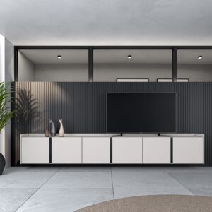 wohnli-moebel-suche-M26043520-1 TV-Möbel Holzeffekt beige 309x35x50cm Hängend 309x50x35cm Spanplatte Beige Skraut home Möbel Wohnzimmermöbel TV-Möbel
