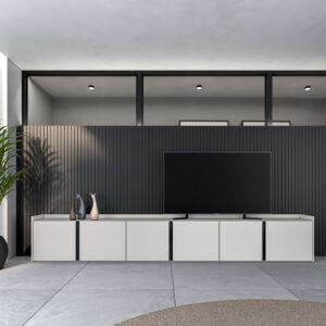 wohnli-moebel-suche-M26043527-1 TV-Möbel Holzeffekt beige 309x35x50cm 309x50x35cm Spanplatte Beige Skraut home Möbel Wohnzimmermöbel TV-Möbel