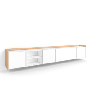 wohnli-moebel-suche-M26043571 Wohnli Möbelsuche - TV-Möbel Holzeffekt weiß und eiche 309x35x50cm Hängend