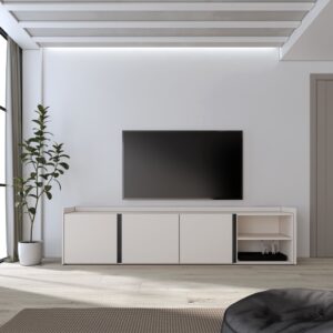 wohnli-moebel-suche-M26043704-1 TV-Möbel Holzeffekt beige 207x35x50cm 207x50x35cm Spanplatte Beige Skraut home Möbel Wohnzimmermöbel TV-Möbel