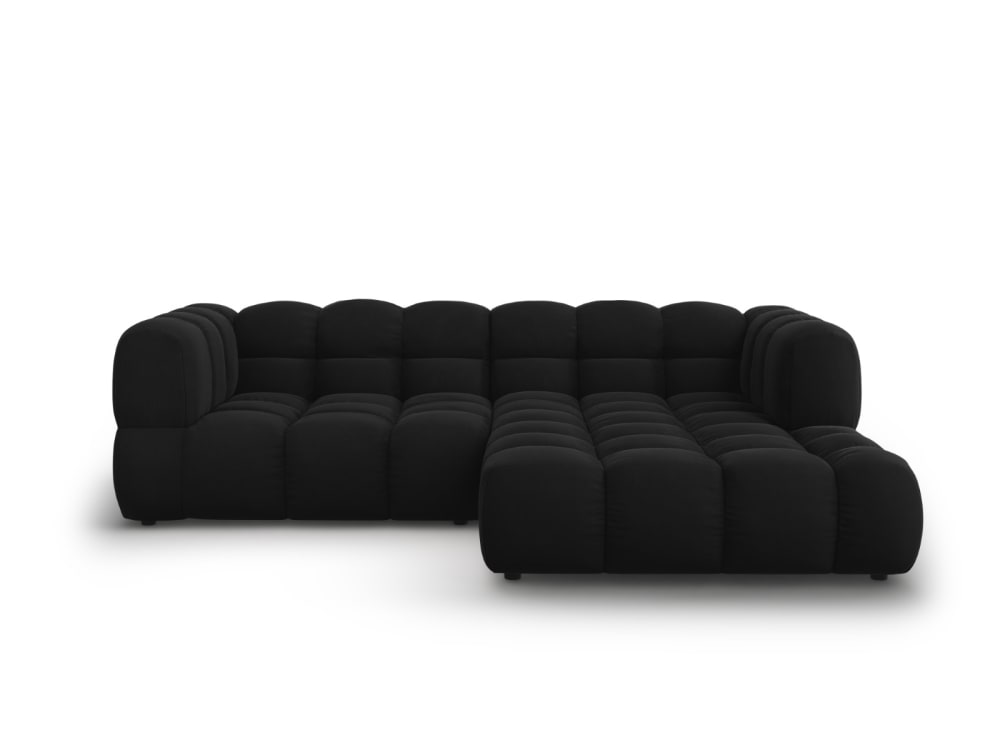 wohnli-moebel-suche-M26045012 Wohnli Möbelsuche - 3-Sitzer modulares Ecksofa rechts aus Samt schwarz