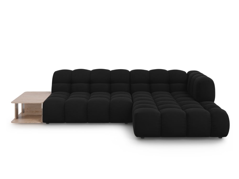 wohnli-moebel-suche-M26045020 Wohnli Möbelsuche - 4-Sitzer modulares Ecksofa rechts aus Samt schwarz