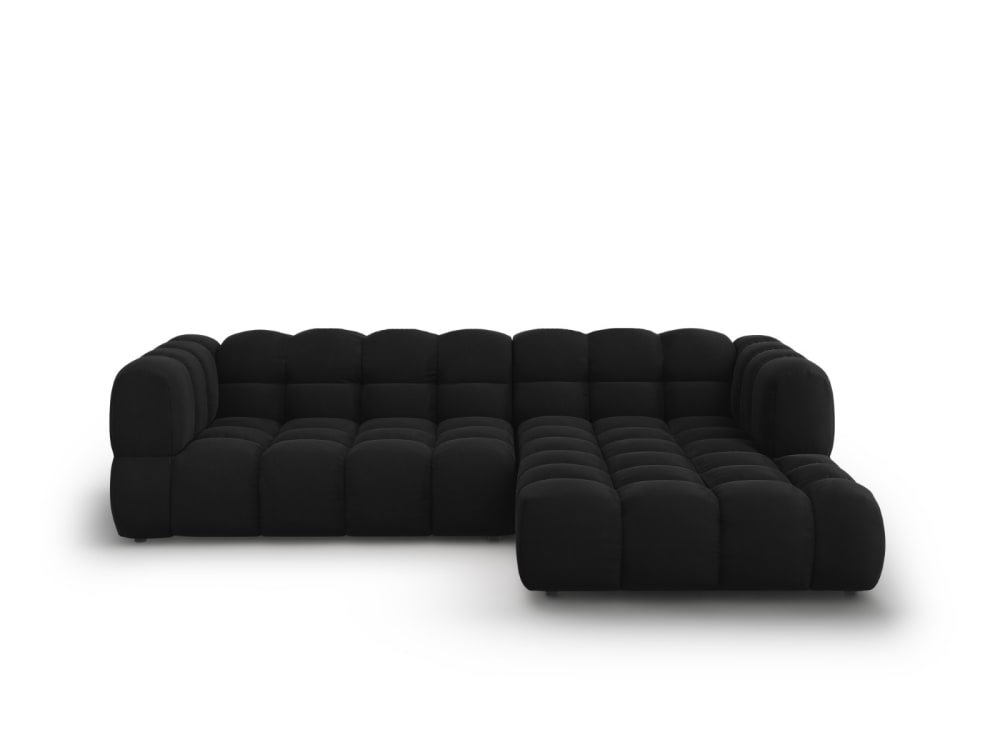 wohnli-moebel-suche-M26045048 Wohnli Möbelsuche - 4-Sitzer modulares Ecksofa rechts aus Samt schwarz