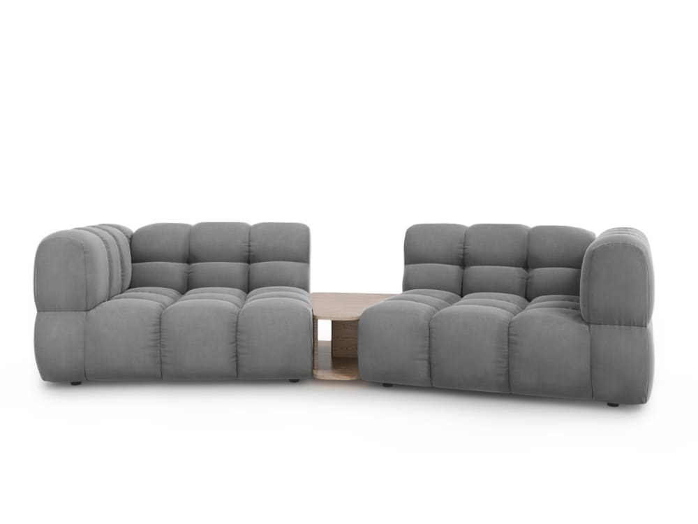 wohnli-moebel-suche-M26045131 Wohnli Möbelsuche - 2-Sitzer modulares Sofa aus Samt hellgrau