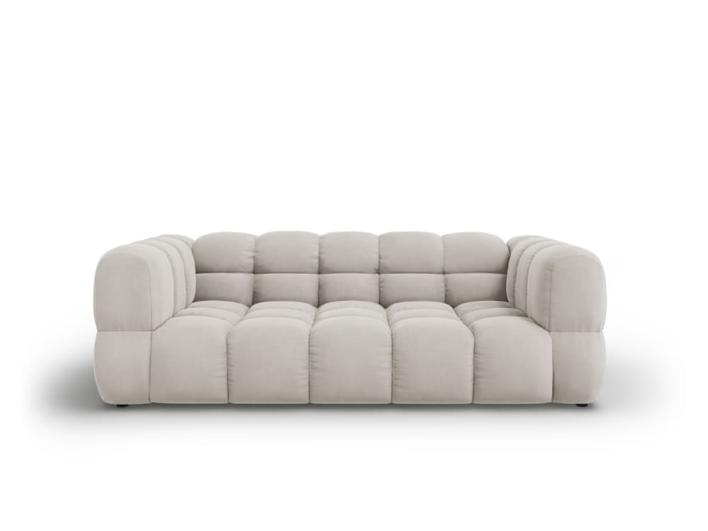 wohnli-moebel-suche-M26045139 Wohnli Möbelsuche - 3-Sitzer Sofa aus Samt leichtes beige