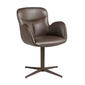 wohnli-moebel-suche-M26045188 Wohnli Möbelsuche - Drehstuhl aus Kunstleder in schokoladenbraun