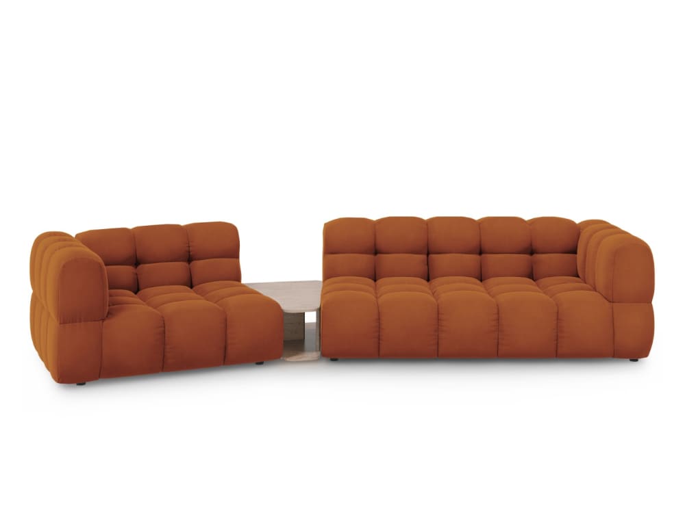 wohnli-moebel-suche-M26045204 Wohnli Möbelsuche - 3-Sitzer modulares Sofa links aus Samt terrakotta