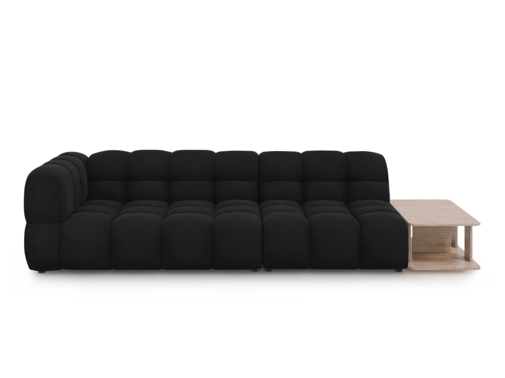 wohnli-moebel-suche-M26045219 Wohnli Möbelsuche - 4-Sitzer modulares Sofa rechts aus Samt schwarz