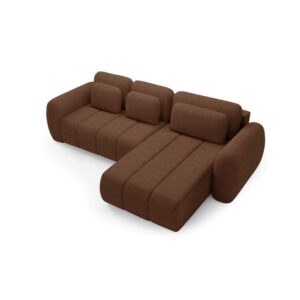 wohnli-moebel-suche-M26045266-1 Ecksofa mit Schlaffunktion Premium Braun 190x95x304cm Holz Braun Furnisell Sofas und Sessel Sofas Ecksofas