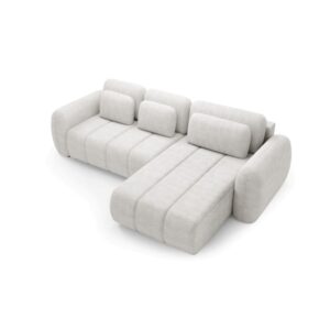 wohnli-moebel-suche-M26045275-1 Ecksofa mit Schlaffunktion Premium Weiß 190x95x304cm Holz Weiß Furnisell Sofas und Sessel Sofas Ecksofas