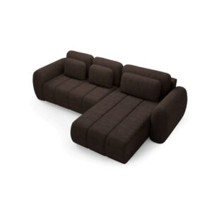 wohnli-moebel-suche-M26045276-1 Ecksofa mit Schlaffunktion Premium Braun 190x95x304cm Holz Braun Furnisell Sofas und Sessel Sofas Ecksofas