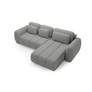 wohnli-moebel-suche-M26045277-1 Ecksofa mit Schlaffunktion Premium Grau 190x95x304cm Holz Grau Furnisell Sofas und Sessel Sofas Ecksofas