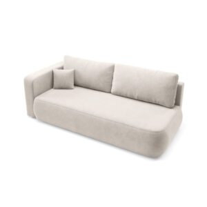 wohnli-moebel-suche-M26045290-1 Schlafsofa mit Bettkasten Beige 106x82x228cm Holz Beige Furnisell Sofas und Sessel Sofas Schlafsofas