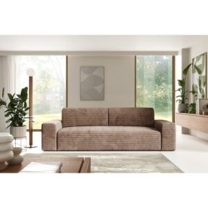 wohnli-moebel-suche-M26045294-1 Schlafsofa mit Bettkasten Beige 102x70x260cm Holz Beige Furnisell Sofas und Sessel Sofas Schlafsofas