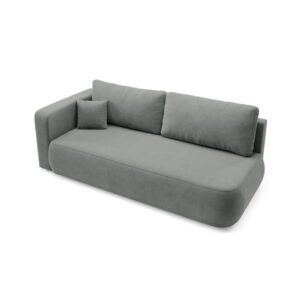 wohnli-moebel-suche-M26045310-1 Schlafsofa mit Bettkasten Grau 106x82x228cm Holz Grau Furnisell Sofas und Sessel Sofas Schlafsofas