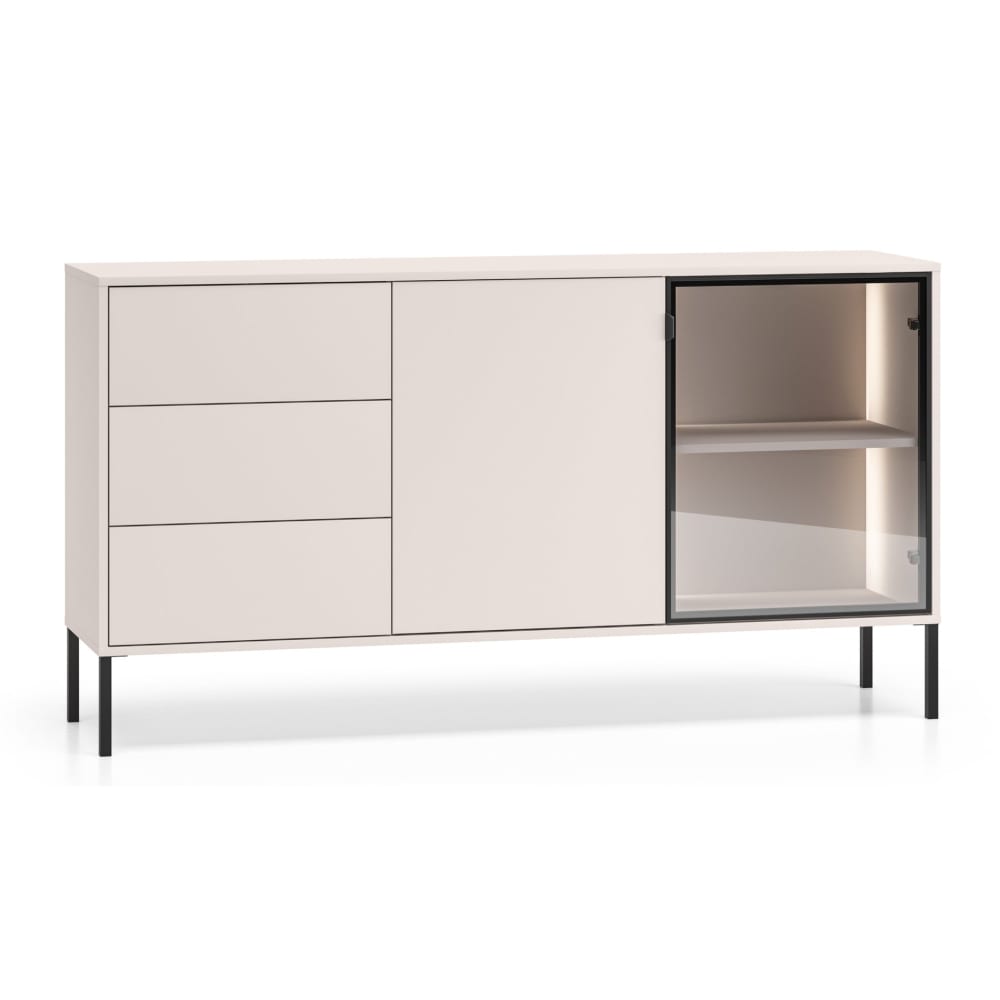 Wohnli Möbelsuche - Sideboard mit beleuchteter Glasvitrine