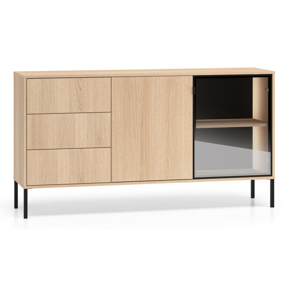 Wohnli Möbelsuche - Sideboard mit beleuchteter Glasvitrine