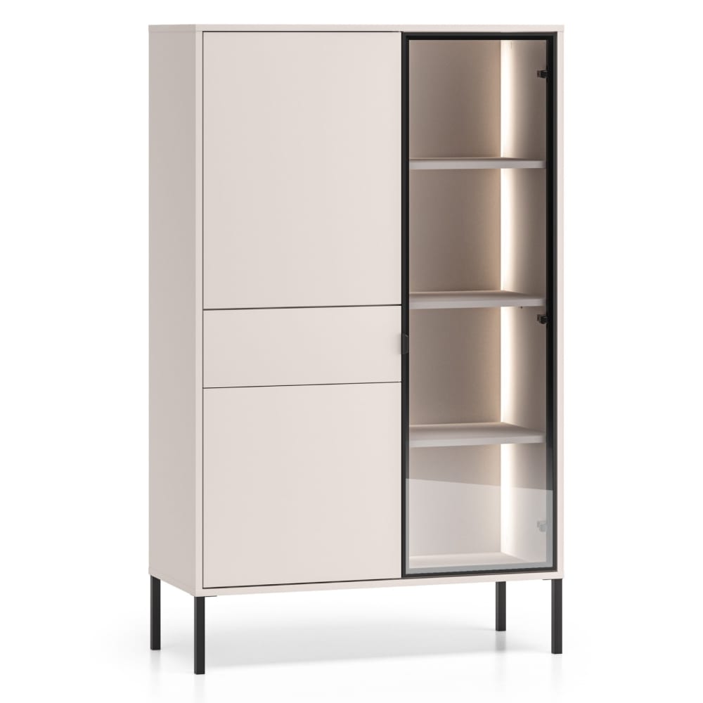 wohnli-moebel-suche-M26046001 Wohnli Möbelsuche - Vitrine 3-türig mit LED