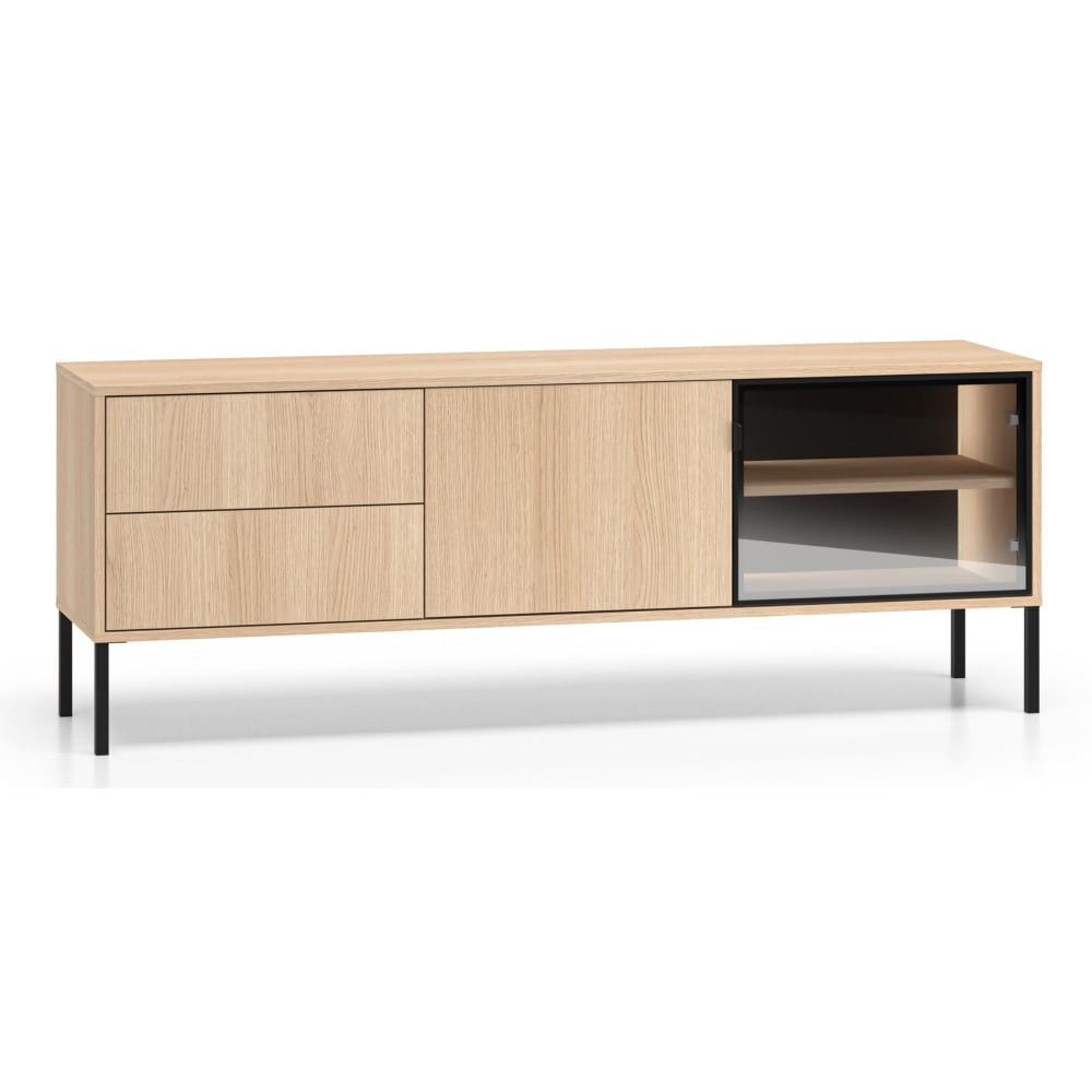 wohnli-moebel-suche-M26046073 Wohnli Möbelsuche - TV-Lowboard mit beleuchteter Glasvitrine