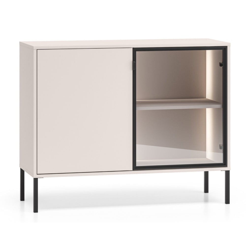 Wohnli Möbelsuche - Sideboard mit beleuchteter Glasvitrine
