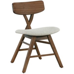 Wohnli Möbelsuche - Holzstuhl Braun / Beige