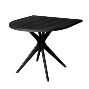 wohnli-moebel-suche-M26046419 Wohnli Möbelsuche - Halbovaler Tisch 80x80 3 Personen furniert Esche Schwarz