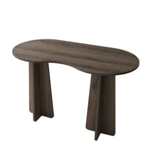 wohnli-moebel-suche-M26046904 Wohnli Möbelsuche - Schreibtisch mit organisch-form L120 cm - Nussbaumdekor