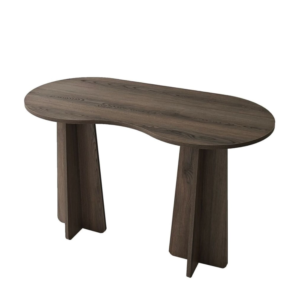 wohnli-moebel-suche-M26046904 Wohnli Möbelsuche - Schreibtisch mit organisch-form L120 cm - Nussbaumdekor