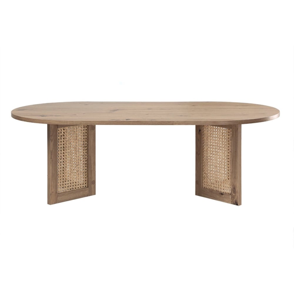 wohnli-moebel-suche-M26046918 Wohnli Möbelsuche - Couchtisch mit ovaler Tischplatte L120 cm - Holzdekor hell