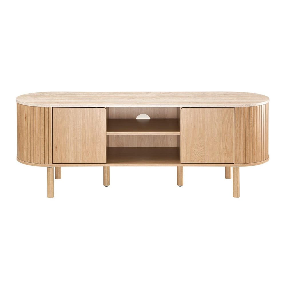 wohnli-moebel-suche-M26046947 Wohnli Möbelsuche - TV-Möbel 2 Türen mit Travertineffekt L140 cm