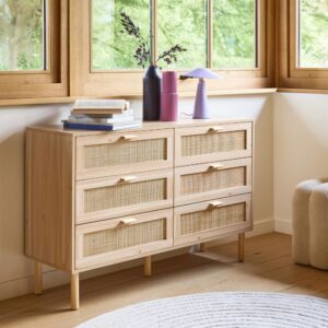 wohnli-moebel-suche-M26047683-1 Rattan-Geflecht und Holzdekor B 120 cm